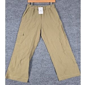 PS Paul Smith Women's Olive Green Wide Leg Cargo Trousers Size‎ 38